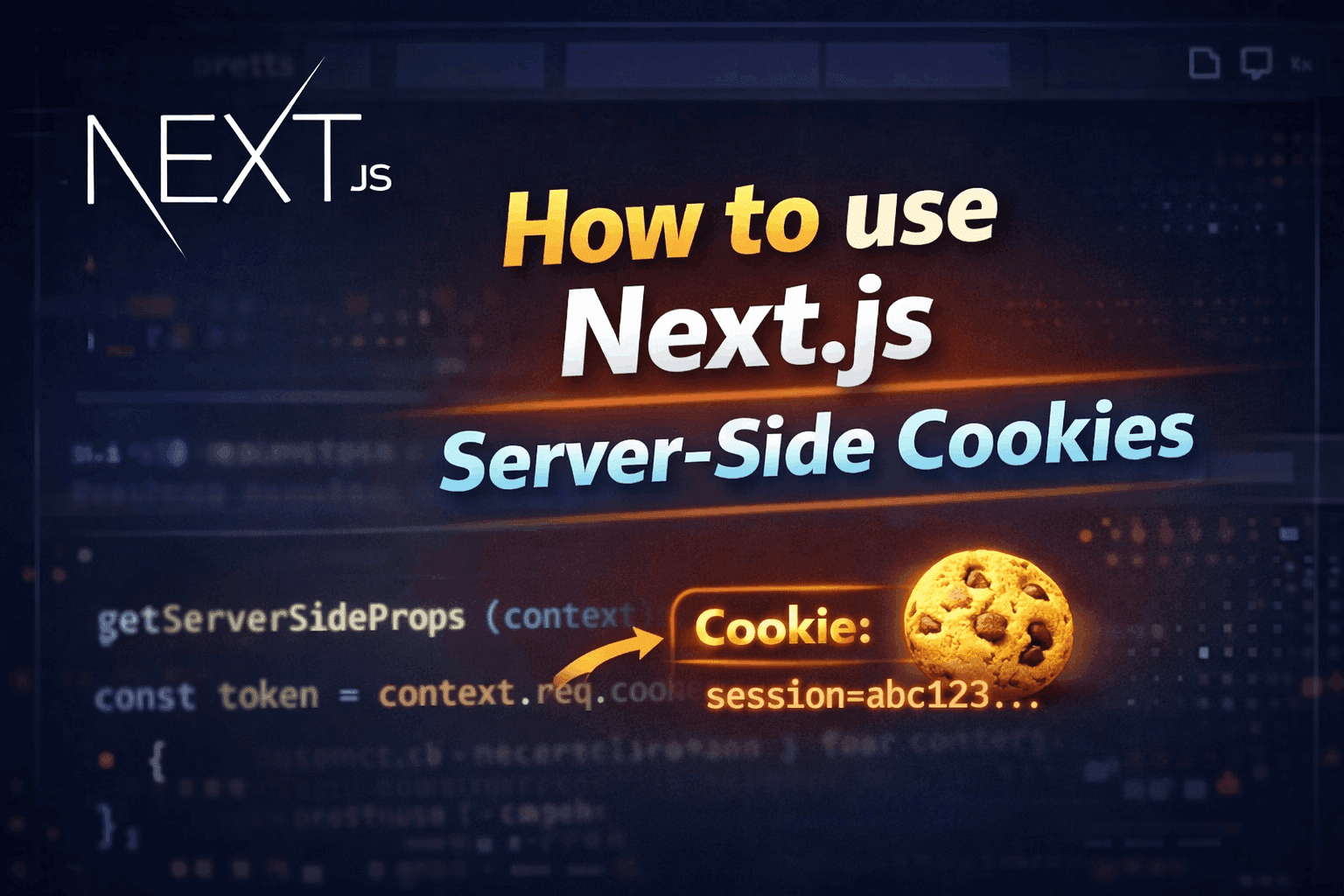 How to Use Next.Js Server Side Cookie || Next.Js