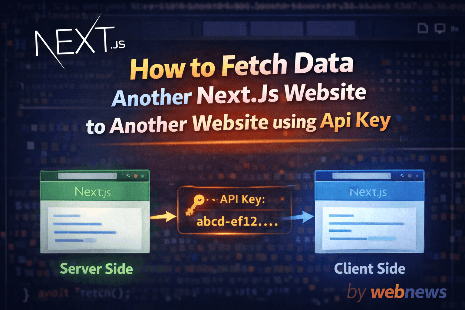How to Fetch Data Another Next.Js Website to Another Website using Api key 